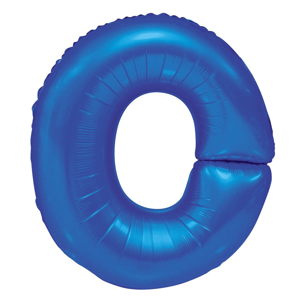 Royal Blue "O" Alphabet Foil Balloons 86cm