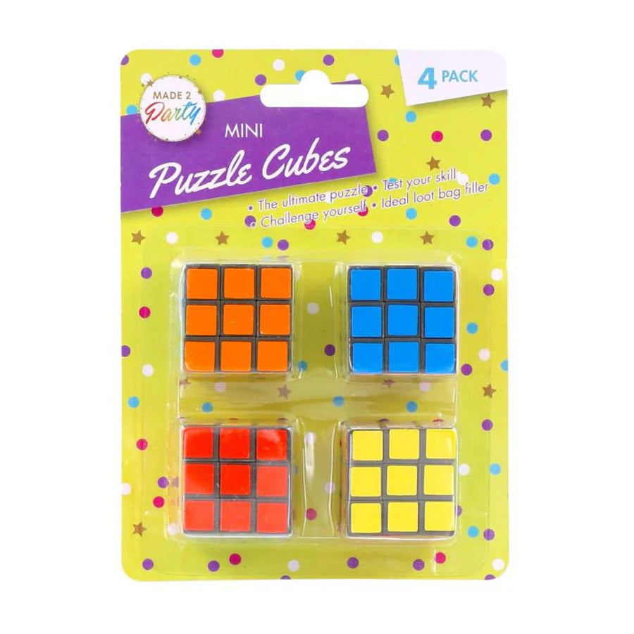 4PK Mini Novelty Puzzle Cubes