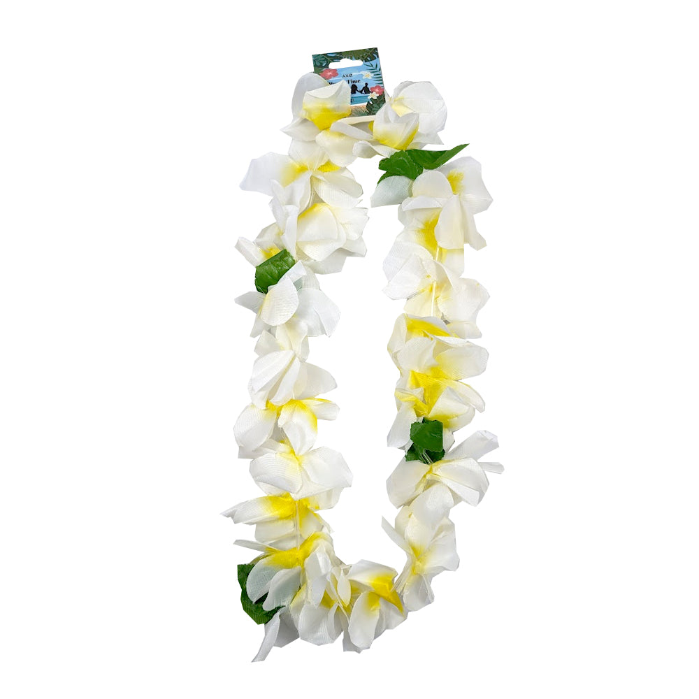 WHITE FRANGIPANI LEI