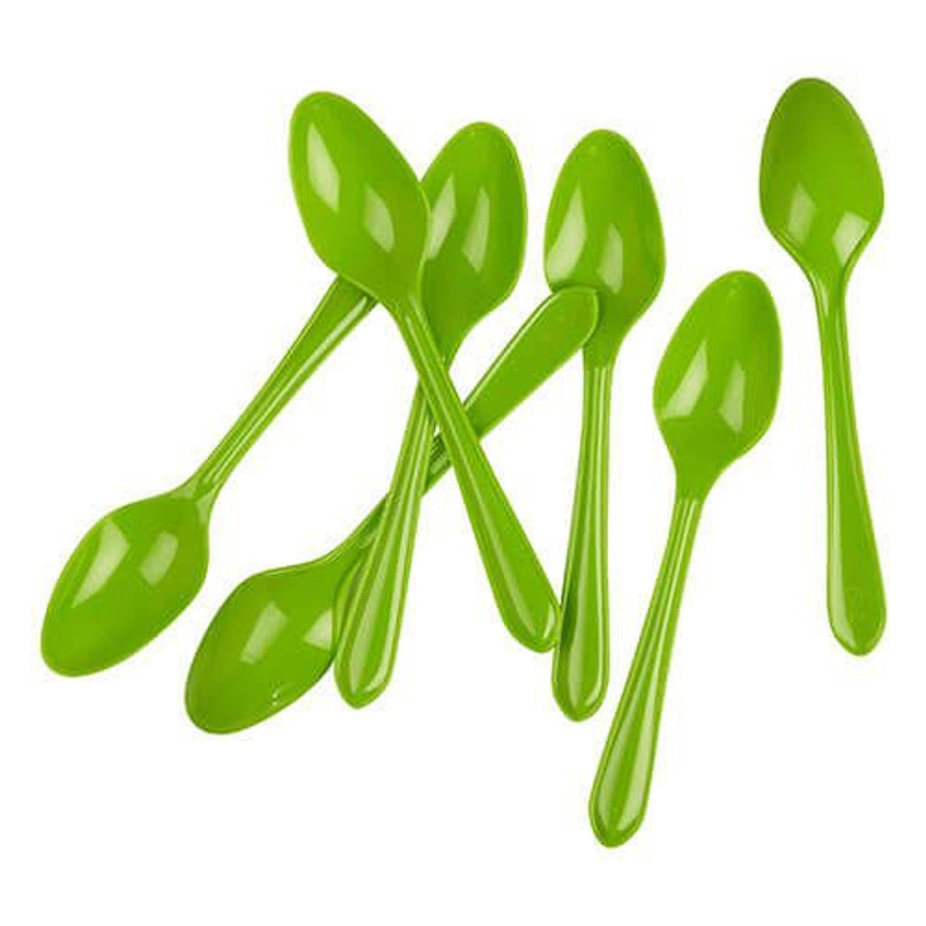 FS Dessert Spoon Lime Green 20pk