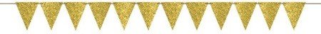 Large Paper Bunting Sparling Gold