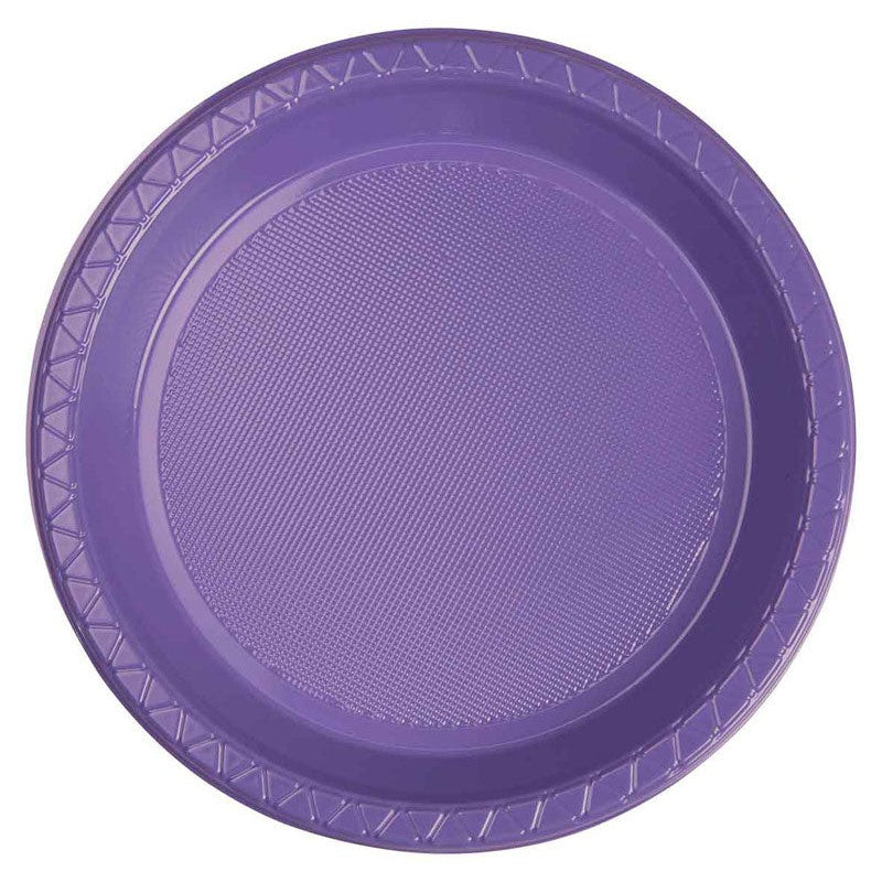 FS Round Snack Plate 7" Lilac 20pk