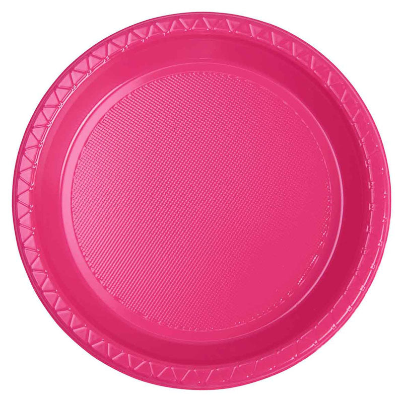 FS Round Snack Plate 7" Magenta 20pk