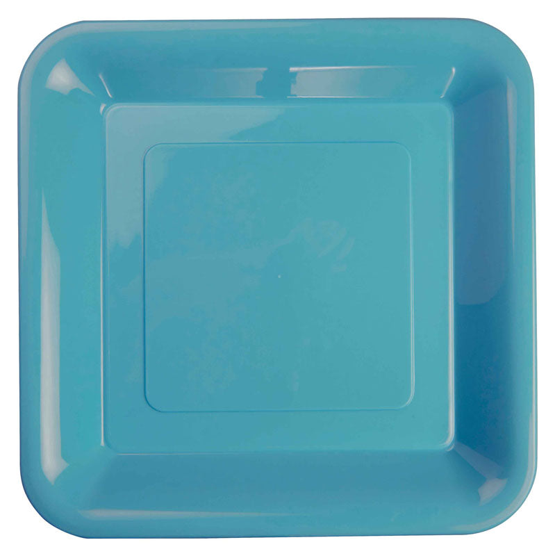 FS Square Banquet Plate 10" Pastel Blue 20pk