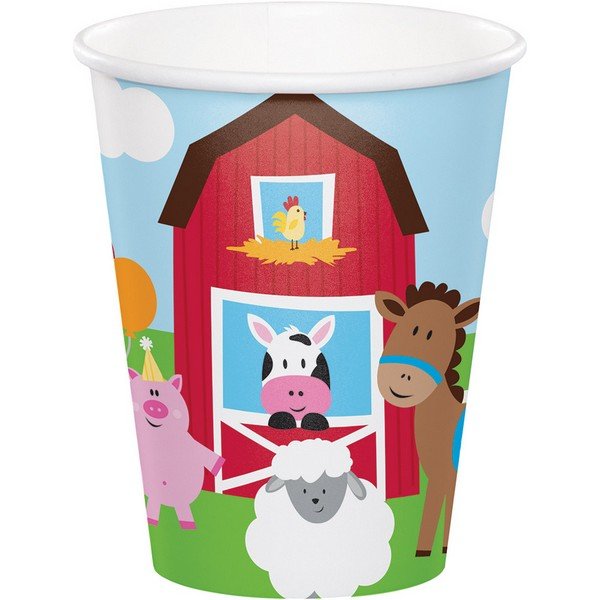 Farmhouse Fun Cups Paper 266ml PK8