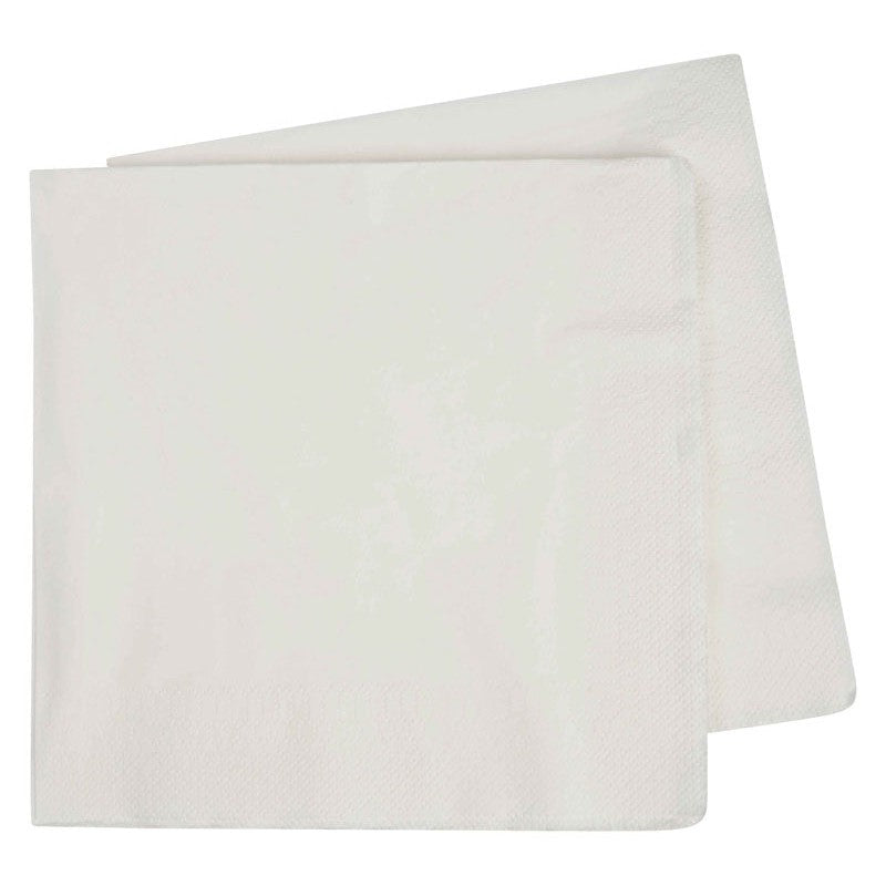 FS Dinner Napkin 400mm White 40pk