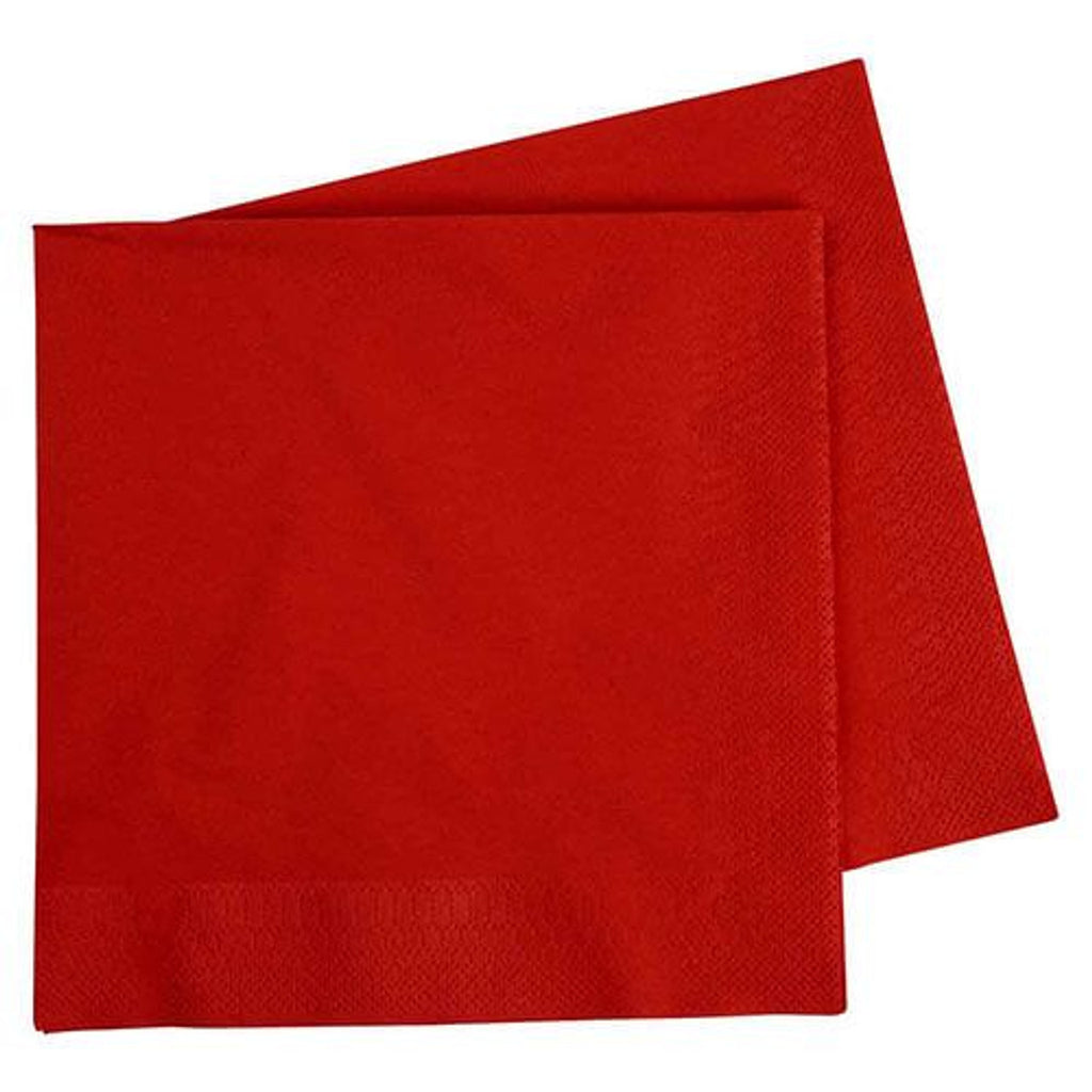 FS Dinner Napkin 400mm Apple Red 40pk