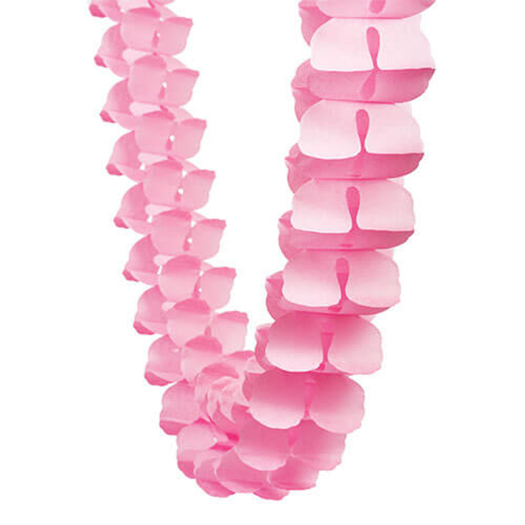 FS Honeycomb Garland Classic Pink 4m 1 pk