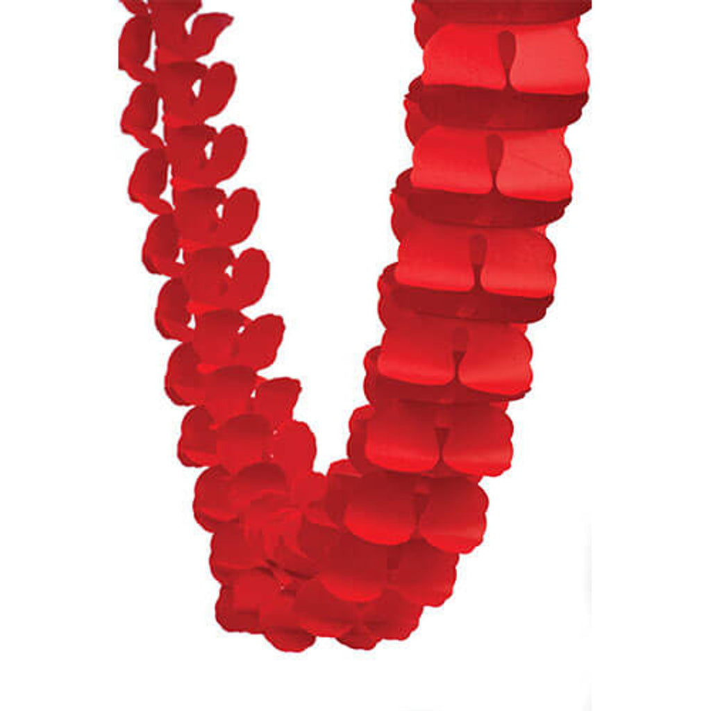 FS Honeycomb Garland Apple Red 4m 1 pk