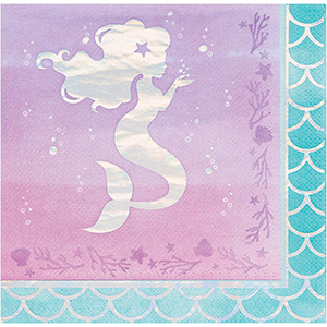 Mermaid Shine Iridescent Lunch Napkins