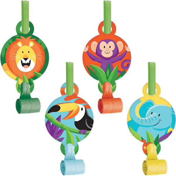 Jungle Safari Blowouts with Medallions PK8