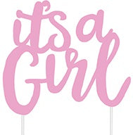 It's A Girl Cake Topper