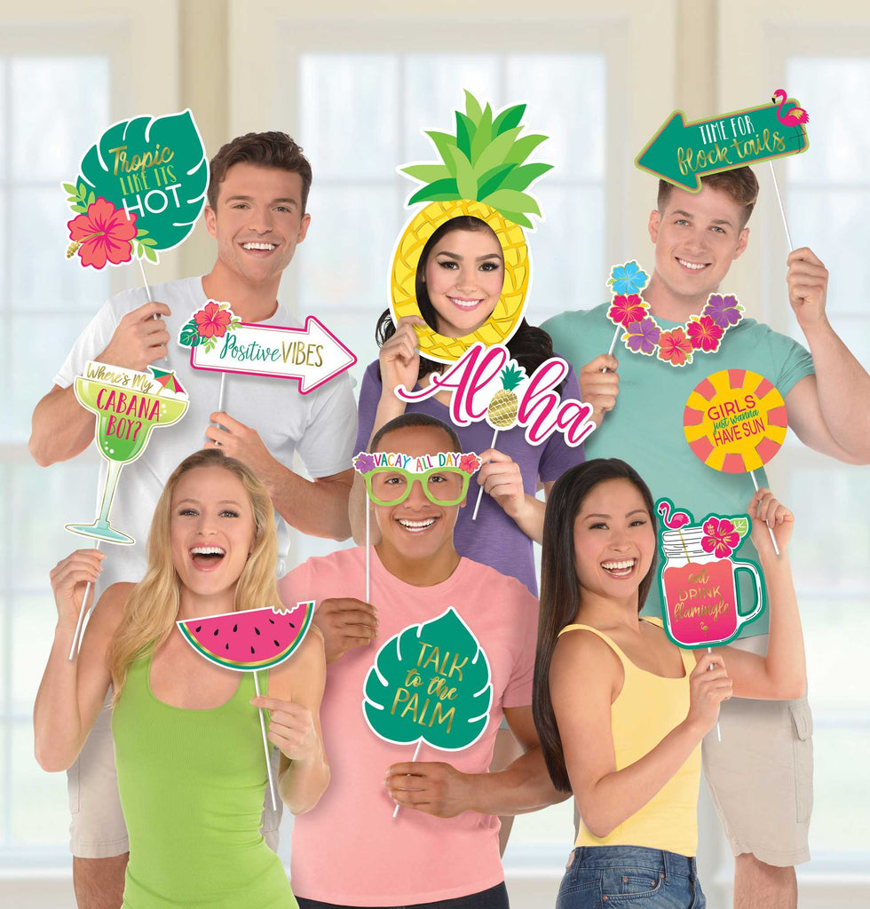 Aloha Luau Jumbo Photo Prop Kit