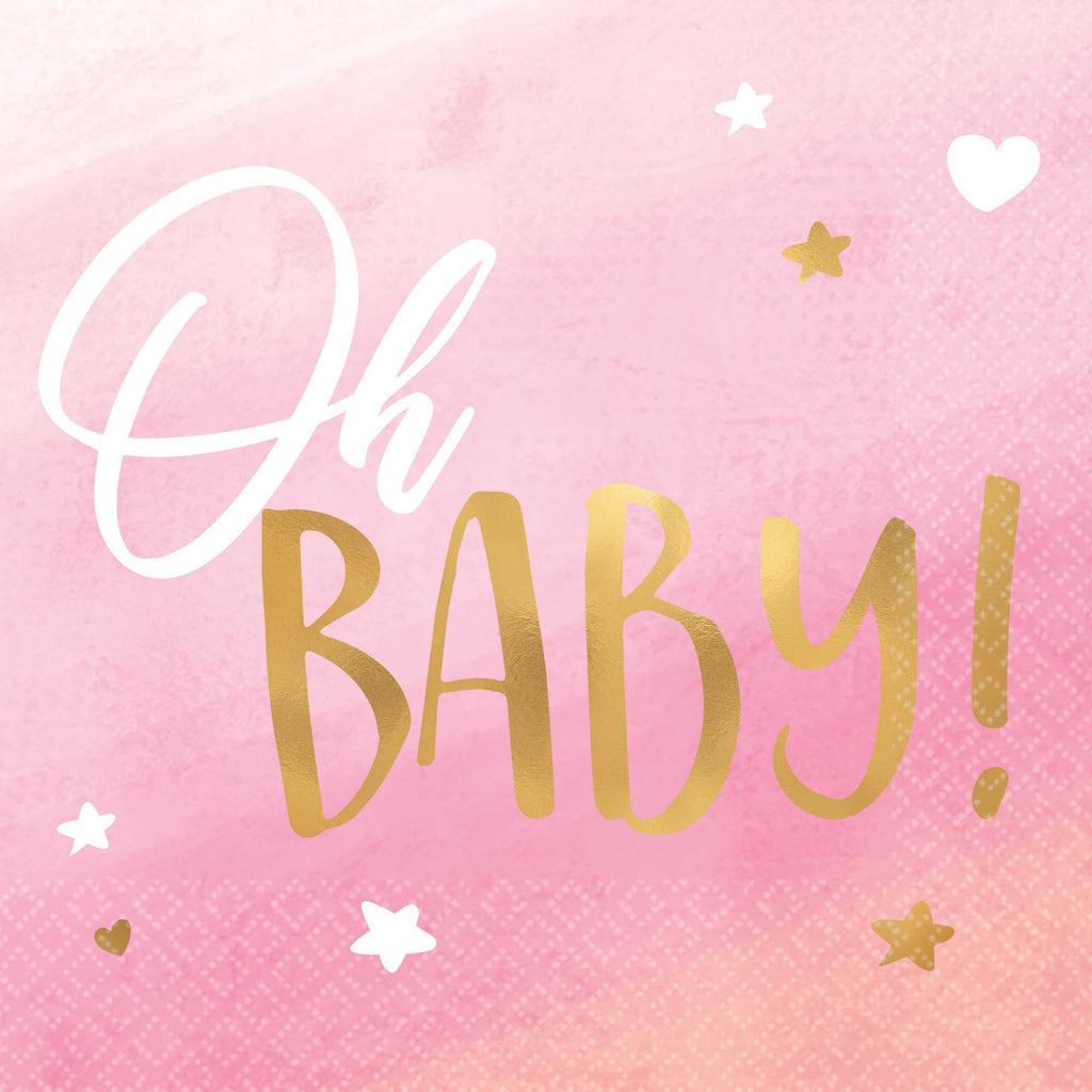 Oh Baby Girl H-S B/Napkin