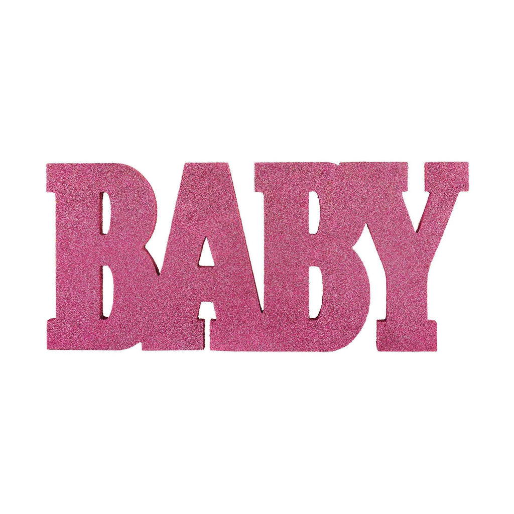 Baby Shower Girl Standing MDF Sign Baby