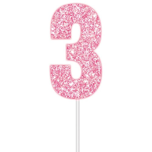 FSCMIX CAKE TOPPER GLT PINK 3