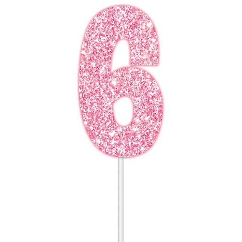 FSCMIX CAKE TOPPER GLT PINK 6