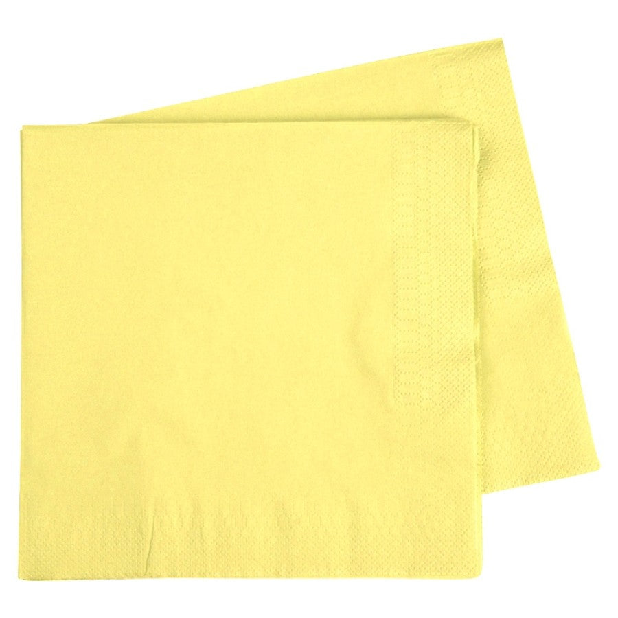 FS Lunch Napkin 330mm Pastel Yellow 40pk