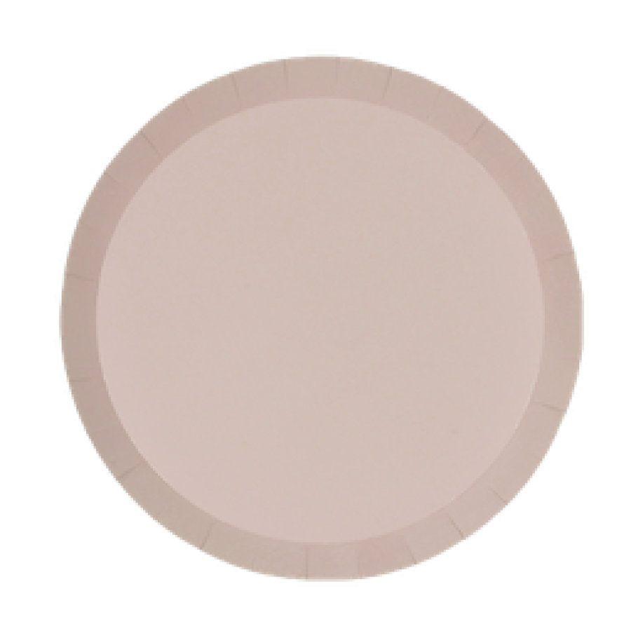 FS Paper Round Dinner Plate 9" White Sand 20pk