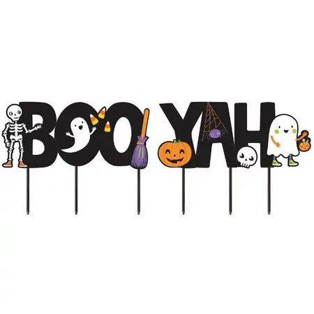 Halloween Boo-Yah Yard Signs Corrugate &amp; Plastic