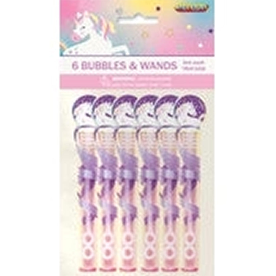 6 BUBBLES & WANDS - UNICORN