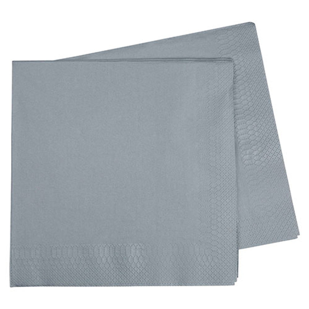 FS Lunch Napkin 330mm Metallic Silver 40pk