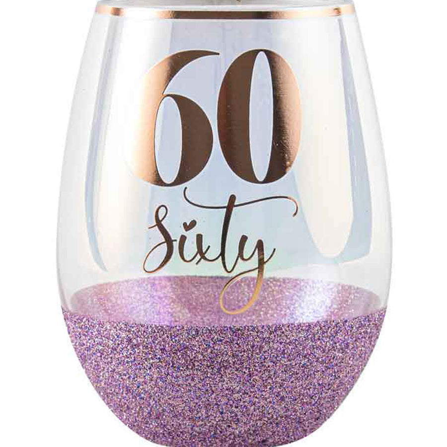 60 GLITTER STEMLESS PURPLE 600 ml