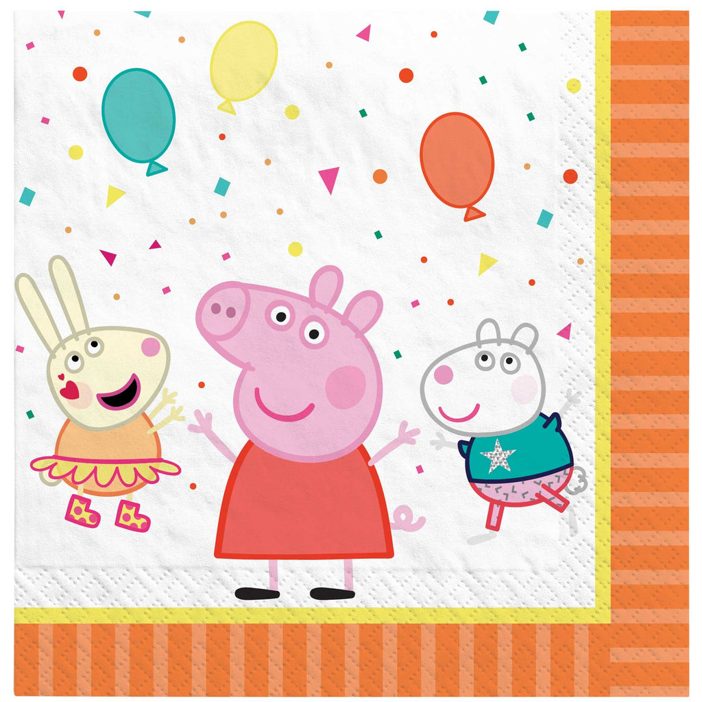 Peppa Pig Confetti Party Lunch Napkins PK16