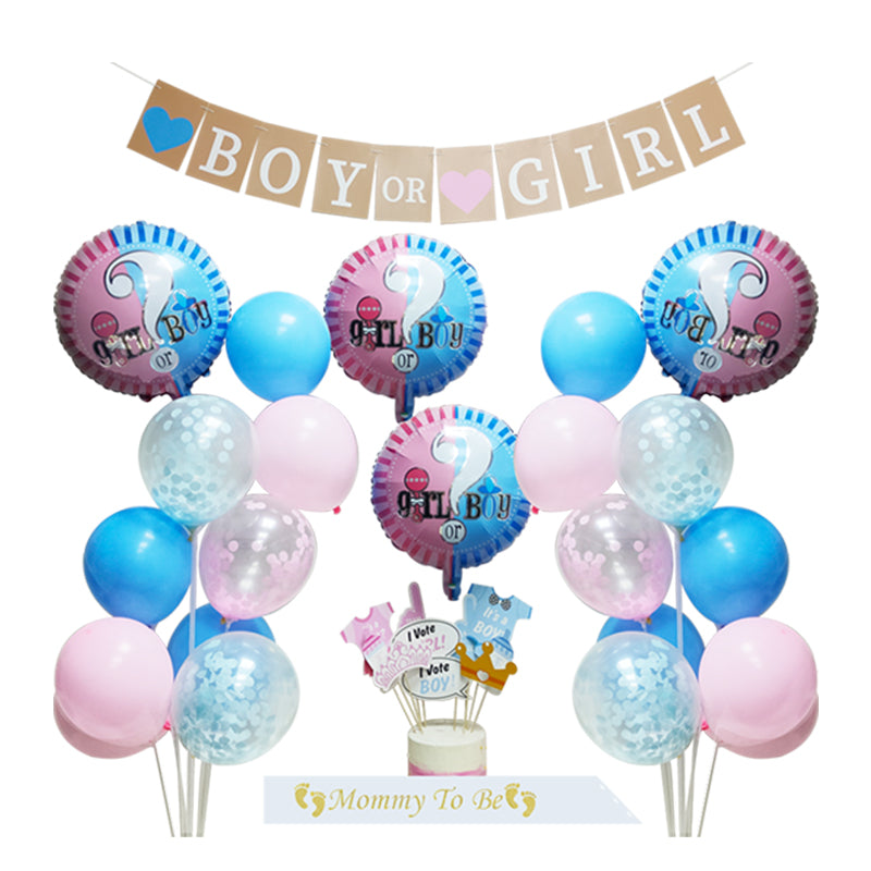 Gender Reveal Balloon Set