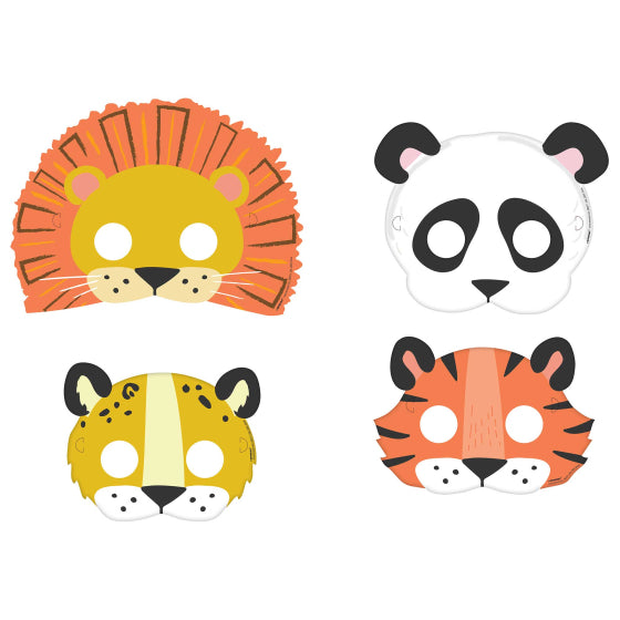 GET WILD JUNGLE PAPER MASKS