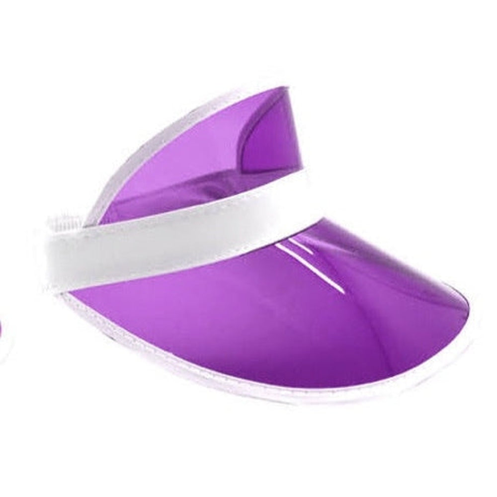 Perspex Visor White Rim - Purple