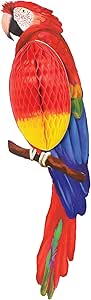 Summer Luau Parrot Hcomb Deco