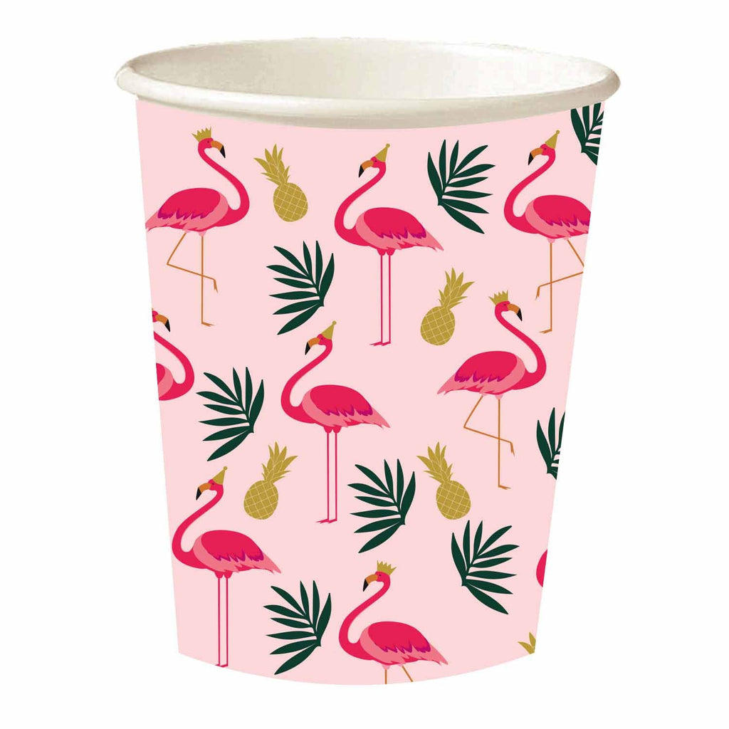 Flamingo 250ml Paper Cups PK8