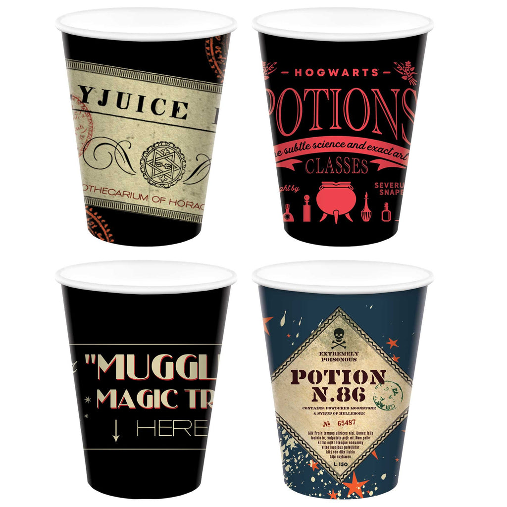 Harry Potter 250ml Mixed Design Paper Cups 8Pk