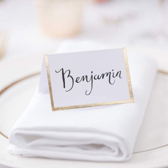 GR Gold Wedding Place Card