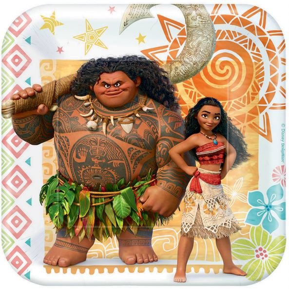 Moana 7inch Square Plate