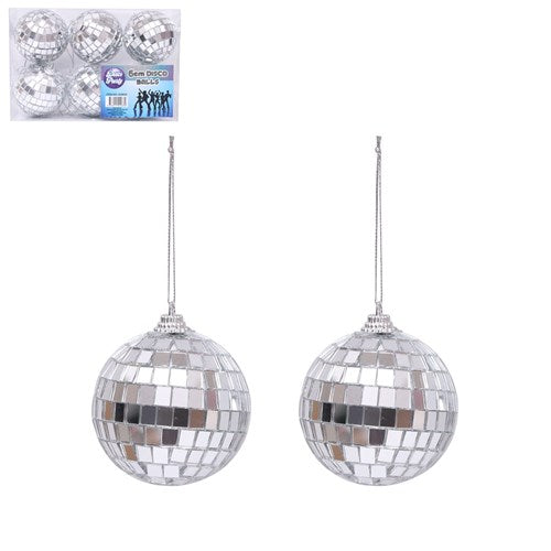 PK OF 6 6CM DISCO BALL