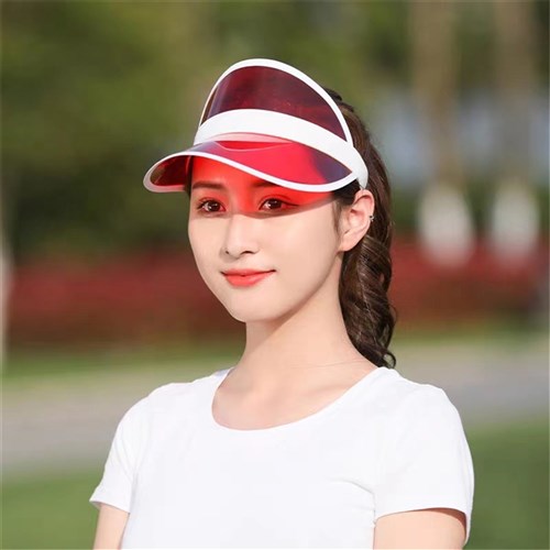 Sun Visor Party Hat - Red