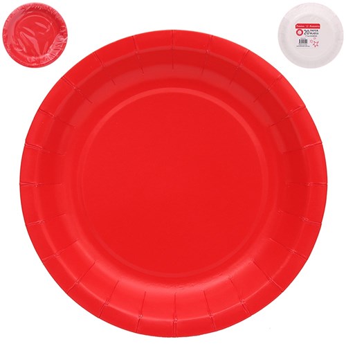 20 18CM PLATES-CHERRY