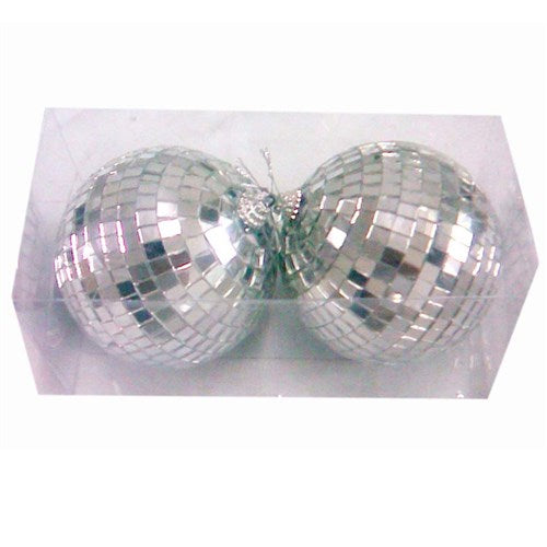 PK OF 2 10CM DISCO BALLS