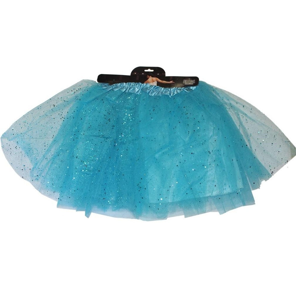 Bright Blue 40cm Glitter 4 layer Tutu