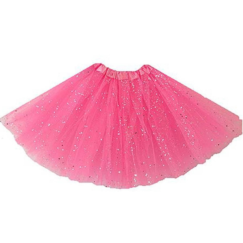 Pink 40cm Glitter 4 layer Tutu