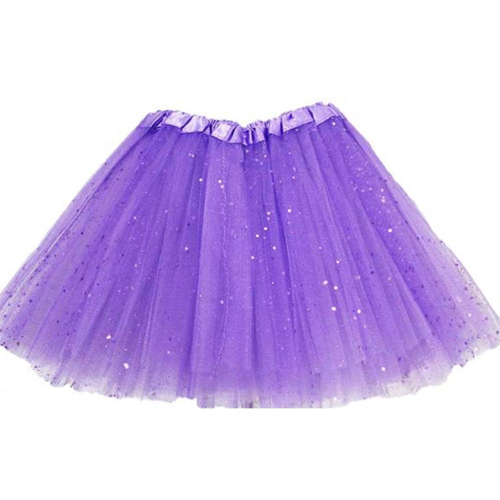 Purple 40cm Glitter 4 layer Tutu