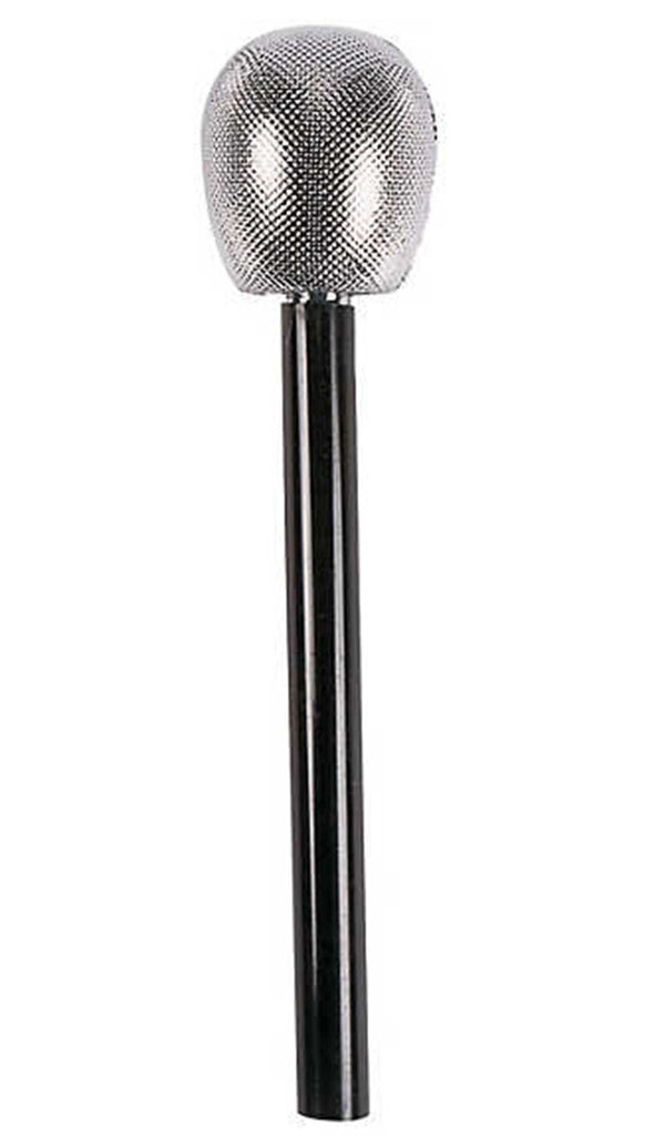 Silver Metallic Microphone 27cm