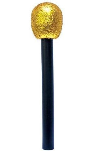 Gold Metallic Microphone 27cm