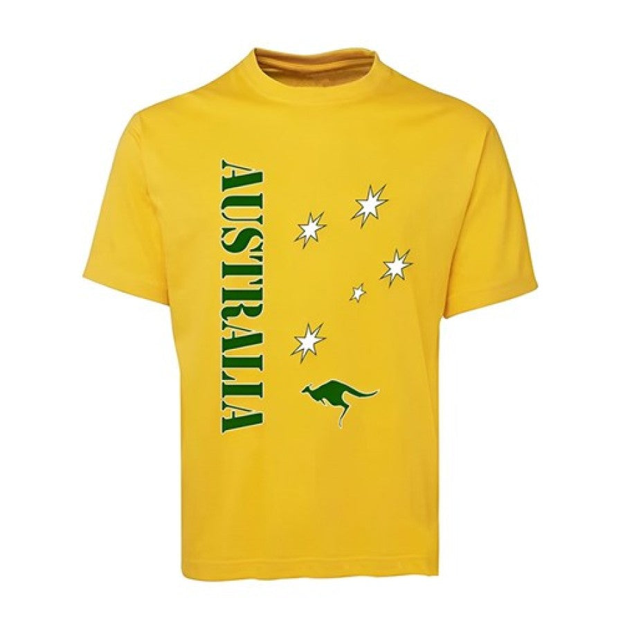 MENS Green and Gold AUS T-shirt M/L