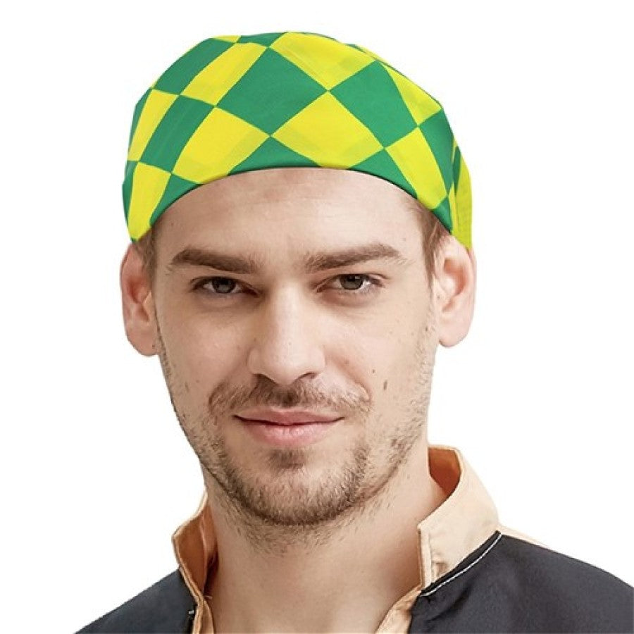 Green and Gold Polyester Bandana