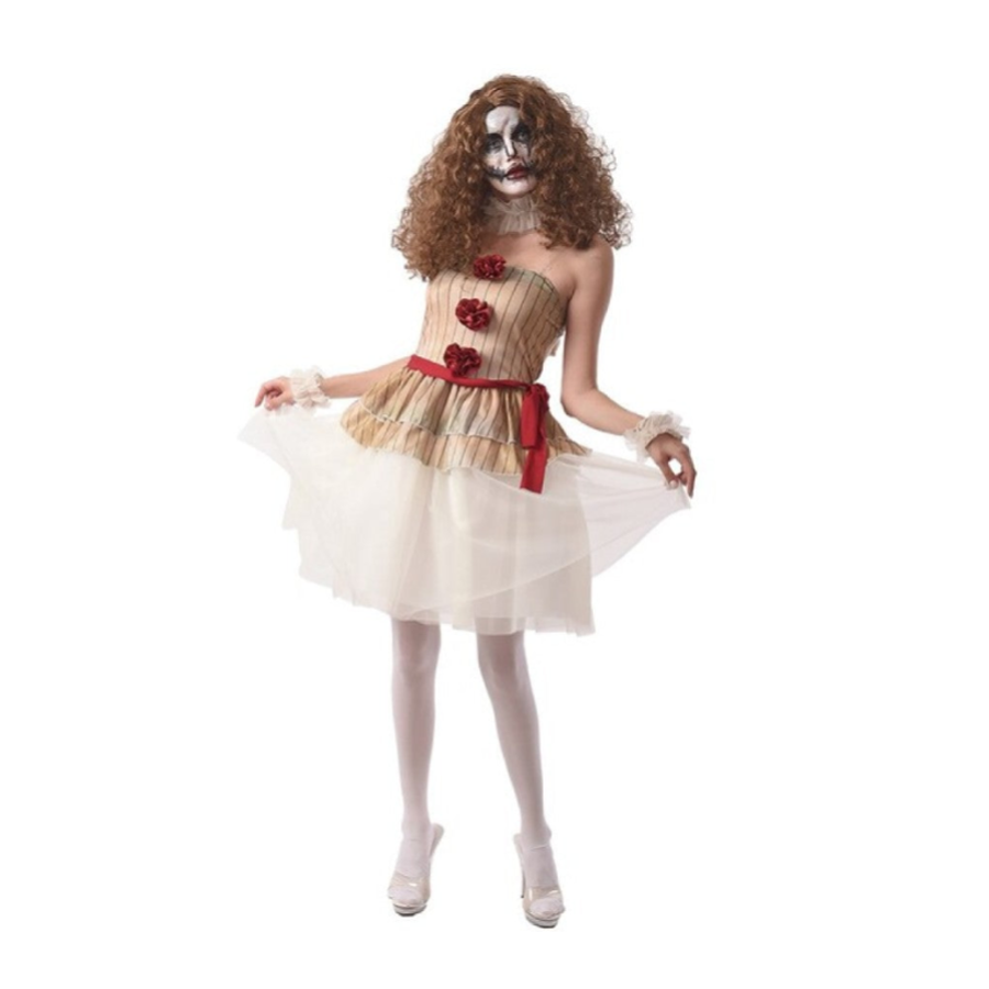 Adult Scary Clown Dress Costume (M/L)