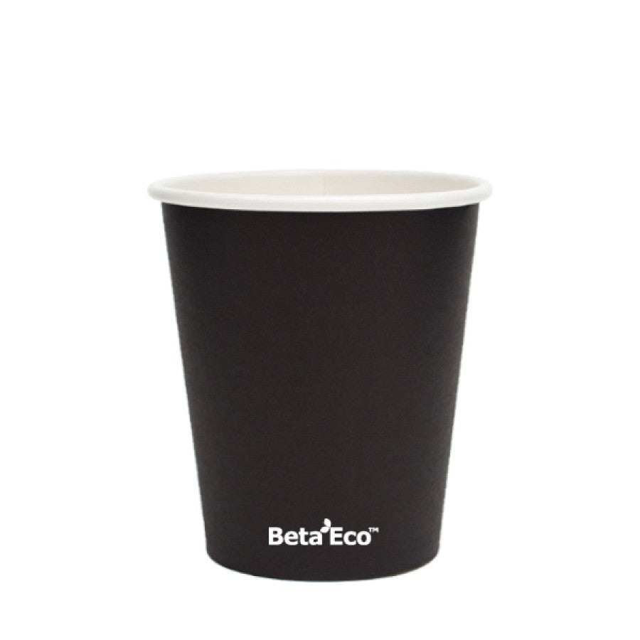 BetaEco Single Wall 12oz Black Coffee Cup (80mm) 50pk