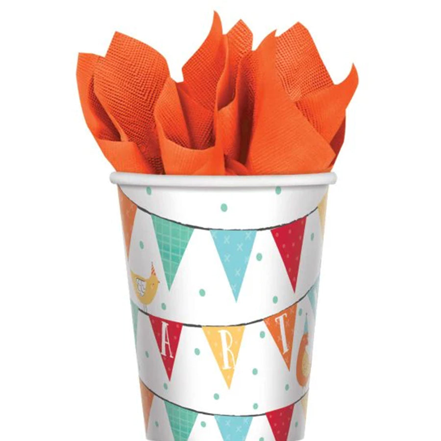 Barnyard Birthday 9oz / 266ml Paper Cups PK8